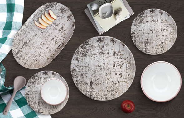 Kashmir with grey dots