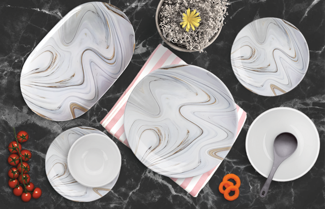 Marble in grey