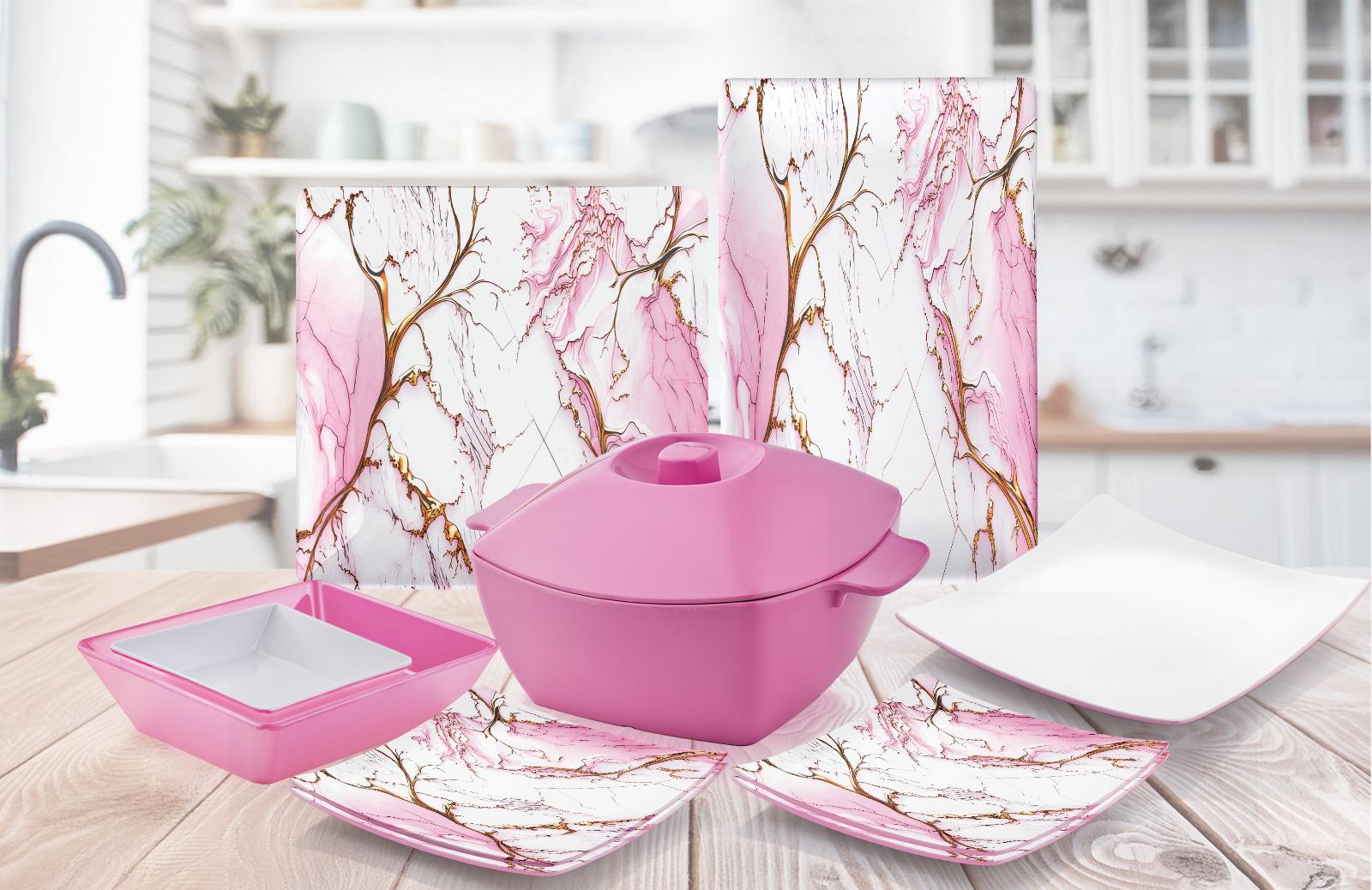 marble in pink